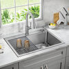 30” Stainless Steel Workstation Kitchen Sink Drop-In Undermount Single Bowl with WorkFlow™ Ledge and Accessories
